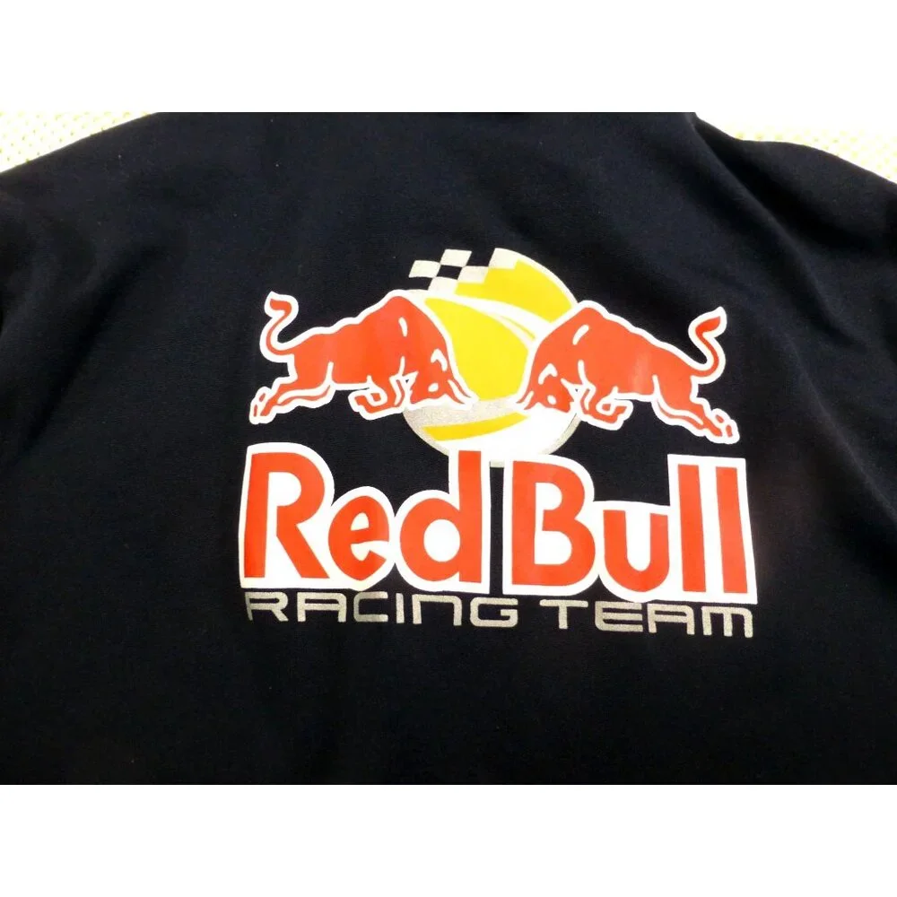 Red Bull Racing Team Jacket Black Puma Formula 1 F1 Full Zip Track‎ Coat Med